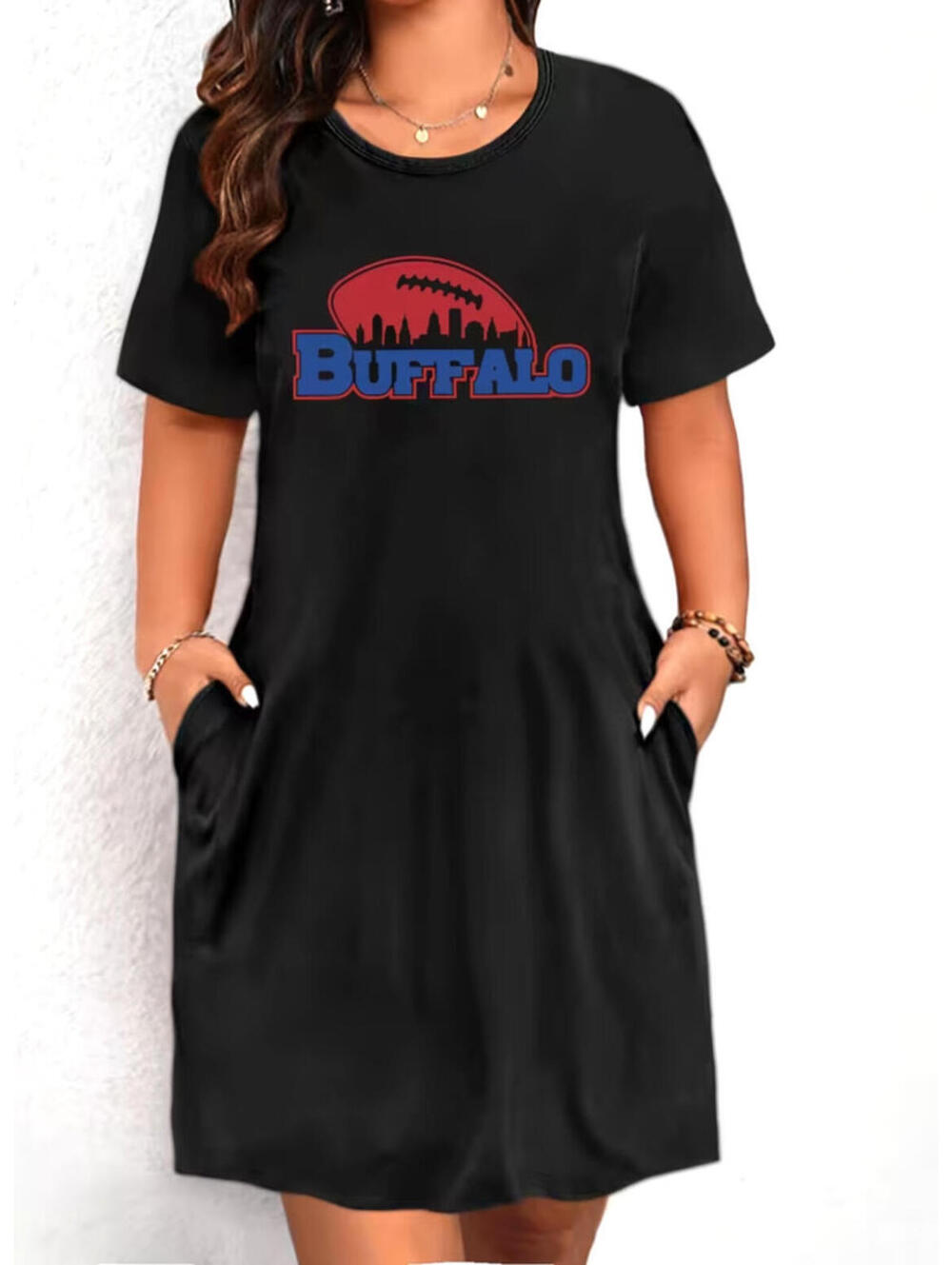 New Buffalo Bills Plus Size XL Pull Over Dress